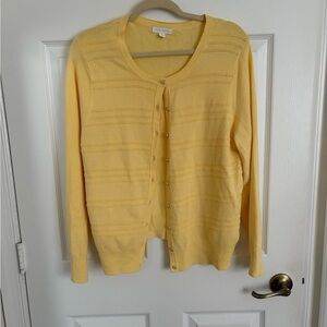 Charter Club Women's Butter Yellow Cardigan